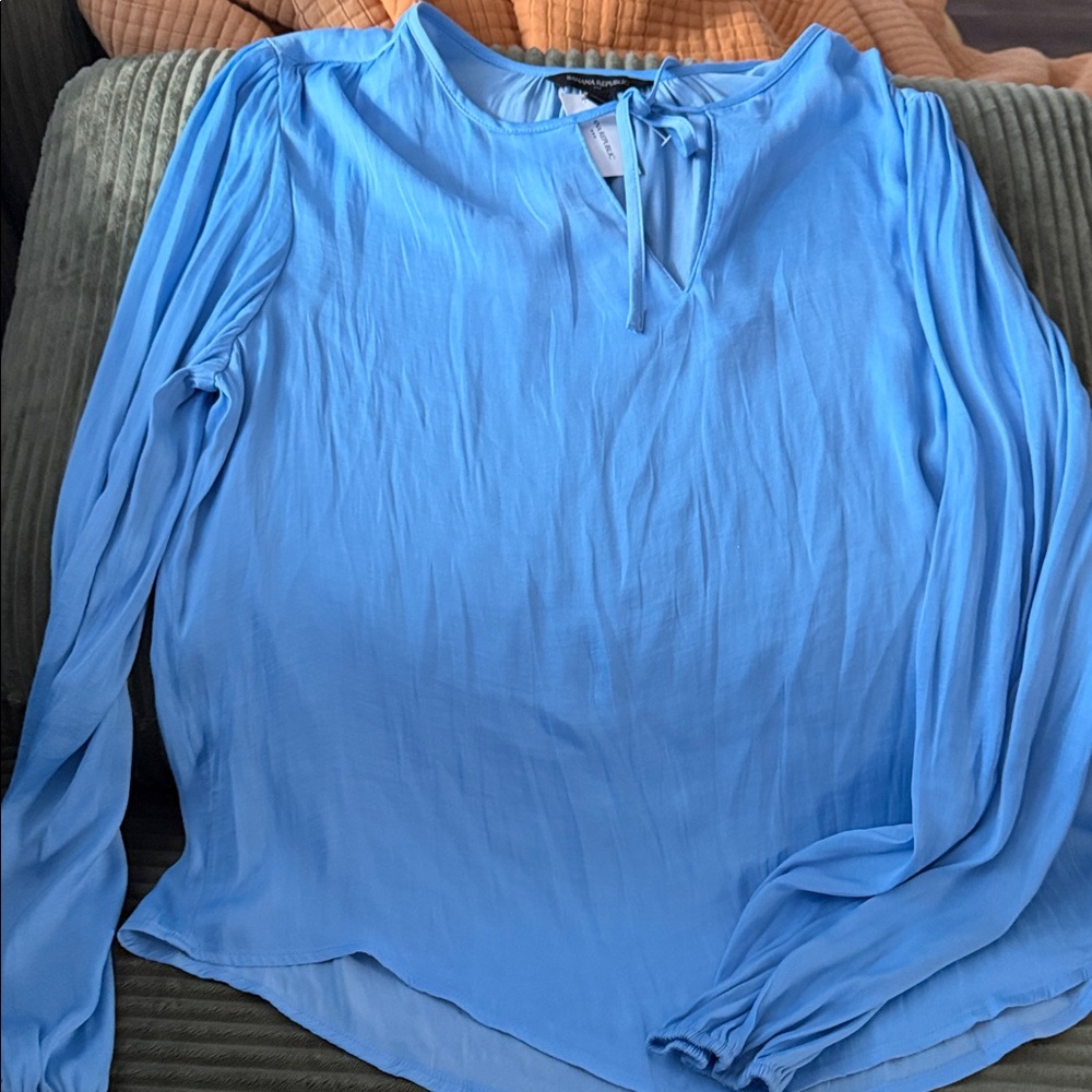 Banana Republic Light Blue Women's Blouse
